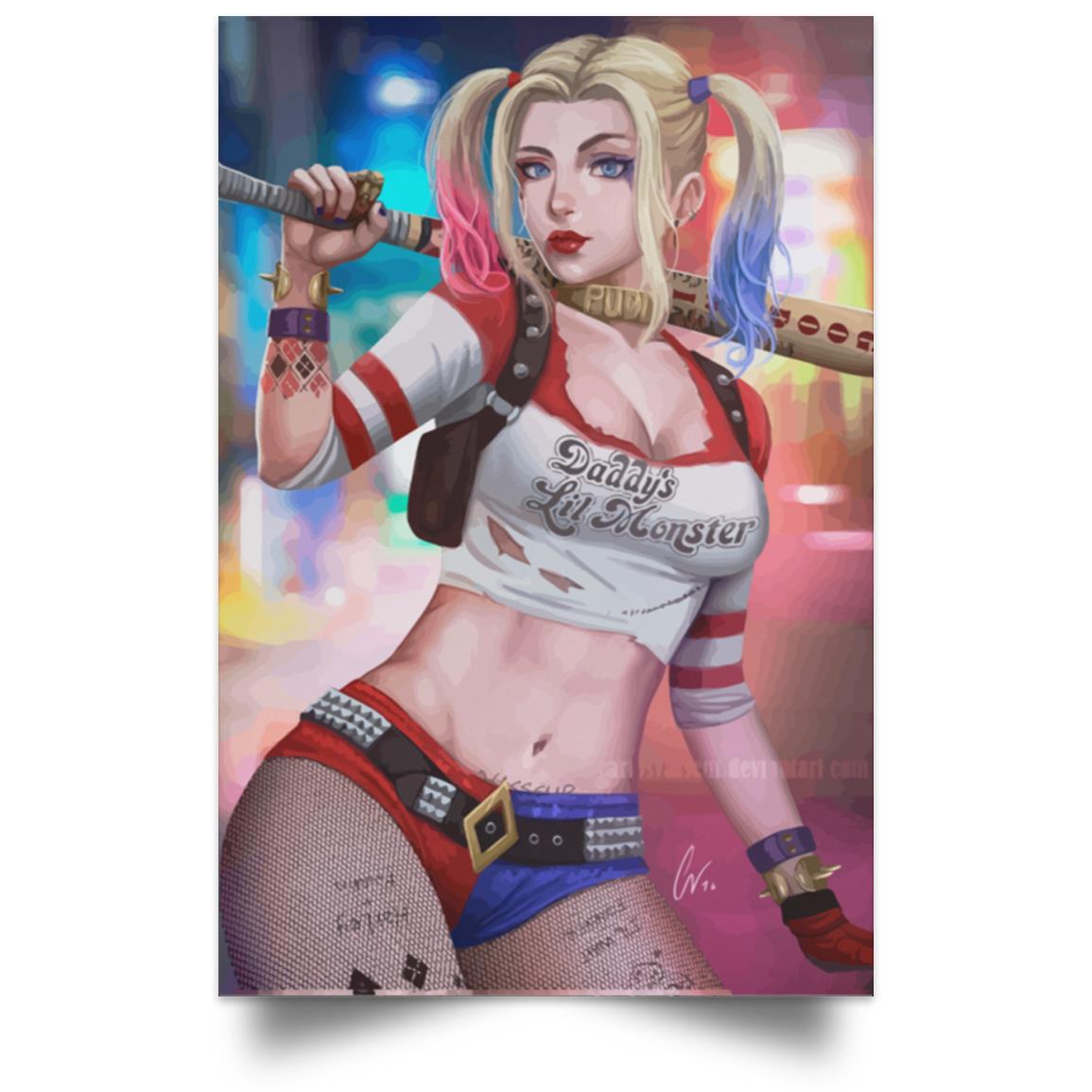 HARLEY QUINN WANT TO PLAY A BASEBALL GAME? POSTER 1